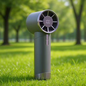 Ventilador portátil de mano, batería de 1200Mah, pantalla Digital, diseño sin aspas, carga USB, portátil para uso en exteriores - Product Image 2