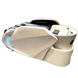 <b>Electric</b> Massage Shampoo Bed M1 White 1 Motor Fully Automatic Hair Salon Barber Shop Use - Product Image 5
