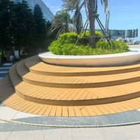 Terrasse en WPC de haute qualité, résistante à l'usure, composite, imperméable, terrasse extérieure en WPC co-extrudé