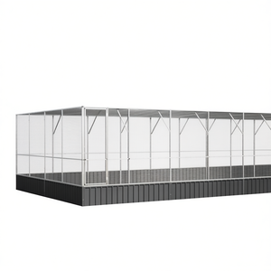 Pajarera con Extensión 327.6 x 163 x 83.5 cm, de Acero, para Exteriores, Rectangular, para Todas las Estaciones - Product Image 1