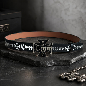 Ceinture unisexe polyvalente imprimée en 3D, style punk Y2K, avec boucle en alliage, inspirée des subcultures WCC de l'Occident américain et européen - Product Image 2