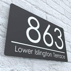 2022 nouveau Style de signe de numéro de maison Plaques d'adresse personnalisées <span class=keywords><strong>plaque</strong></span> de porte pour la maison et l'entreprise - Product Image 5