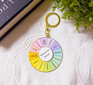 Llavero giratorio con diseño <span class=keywords><strong>de</strong></span> libro y llave, esmaltado, regalo para amantes <span class=keywords><strong>de</strong></span> los libros, artículo literario - Product Image 1