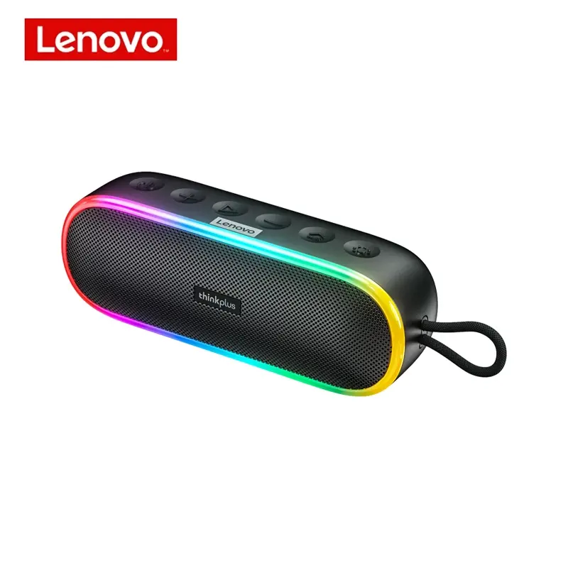 Lenovo caixa de som k8 5.0 portátil, sem fio, bluetooth, hifi, led, alto falante ao ar livre, surround, grave, caixa microfone, novo