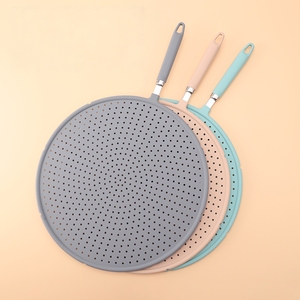 Cubierta redonda antirrespingos de silicona para sartén, accesorio de cocina - Product Image 1