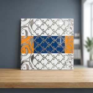 Azulejos Decorativos de Pared de Cerámica Digital Esmaltada, Color Dorado Plateado, 12x24, Atractivos para Interiores de Hotel - Product Image 5