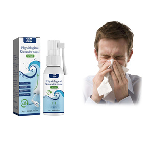 Aerosol nasal suave <span class=keywords><strong>de</strong></span> <span class=keywords><strong>agua</strong></span> <span class=keywords><strong>de</strong></span> <span class=keywords><strong>mar</strong></span> <span class=keywords><strong>para</strong></span> resfriados y <span class=keywords><strong>alergias</strong></span> Limpiador fisiológico <span class=keywords><strong>de</strong></span> moco transparente y parches corporales calmantes - Product Image 1