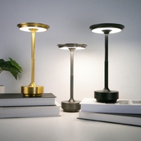 Lampe de table portable en aluminium rechargeable par USB, à LED, avec barre tactile, pour la décoration moderne des hôtels et restaurants (vente en gros)