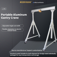 Grue portique électrique portable 5T en aluminium avec moteur, hauteur de levage 3-5M, pour usage maritime