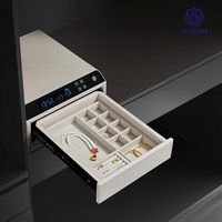 XAG-PGC1 Boîte de rangement intelligente pour bijoux en cuir haut de gamme de conception nouvelle Boîte à mot de passe Coffre-fort intelligent antivol