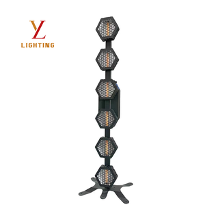 Projecteur LED Rétro à <span class=keywords><strong>6</strong></span> Yeux Effet Lumineux AC100-220V RGB DMX512 RDM à Gradation Linéaire pour Scène Stroboscopique et Effet Wash - Product Image 4