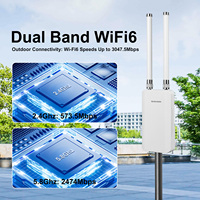Punto de Acceso Exterior WiFi 6 de Doble Banda SUNCOMM AP3000G, Alimentado por PoE, hasta 128 Usuarios, Implementación Flexible para Comunidades/Campus