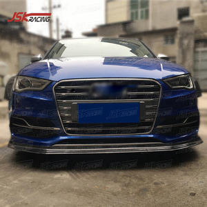 Labbro anteriore in fibra di carbonio 2016 2013 stile SAI nero per AUDI <span class=keywords><strong>A3</strong></span> <span class=keywords><strong>S</strong></span>-<span class=keywords><strong>LINE</strong></span> S3 - Product Image 2
