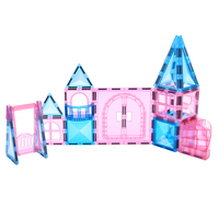 Jeu de blocs de construction magnétiques Castel pour enfants de 3 à 9 ans, blocs d'empilage magnétiques éducatifs pour garçons et filles