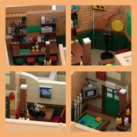 Gobricks Custom MOC European Pub Store Building Block Set OEM City Street View Shop Model DIY Assembly Plastic Bricks Kit