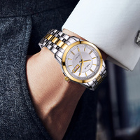 Relojes Mecánicos Minimalistas Personalizados OEM de 40 mm para Hombre, Calendario y Día de la Semana, Reloj Automático de Acero Inoxidable 316L con Correa Plateada