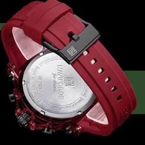 สำหรับ Naviforce นาฬิกาสปอร์ตของผู้ชาย7123คุณภาพสูงกันน้ำควอตซ์การเคลื่อนไหวสายซิลิโคนหน้าปัดตัวชี้วัดแบบดั้งเดิม Montre Homme - Product Image 6