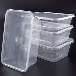 Wholesale PP Disposable Takeout Lunch <b>Containers</b> with Clear Lid Microwavable & Detachable Design - Product Image 1