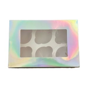 Bán buôn tùy chỉnh <span class=keywords><strong>cupcake</strong></span> bao bì hộp cửa sổ trong suốt cốc Đóng gói hộp 4/6/12 lỗ rõ ràng <span class=keywords><strong>cupcake</strong></span> hộp - Product Image 5