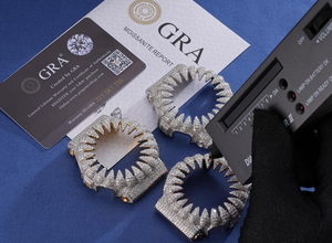 ขอบหน้าปัดนาฬิกา <span class=keywords><strong>GA</strong></span>-<span class=keywords><strong>100</strong></span> รุ่นสต็อก ทำจากเงินแท้ 925 ประดับด้วยมอสซิไนต์ VVS สำหรับนาฬิกา <span class=keywords><strong>G</strong></span>-<span class=keywords><strong>Shock</strong></span> รุ่น GW6900 สี W ประดับด้วย CZ สีน้ำเงินและสีแดง - Product Image 5