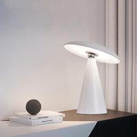Lampe de table à LED exclusive à rotation magnétique rose gris orange vert avec fonction décorative rechargeable
