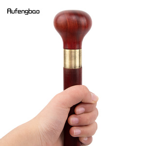 ไม้เท้าลายเสือดาว ด้ามไม้สีแดงสามท่อน สำหรับเดินกลางแจ้ง - Product Image 4
