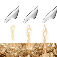 Outil facial Gua Sha en alliage de zinc pour massage et soin de la peau, masseur oculaire