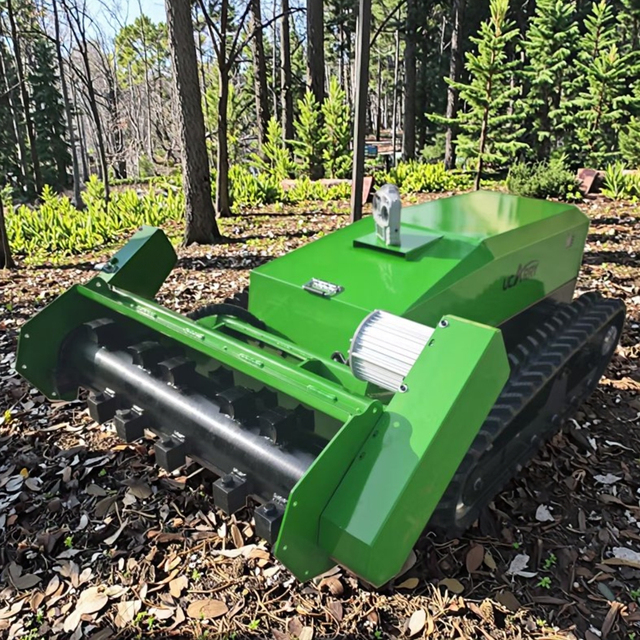 100% Electric Forestry Remote Control Mower Land Clearing Equipment Brush Cutting Mulcher Industrial Grade Crawler Mower