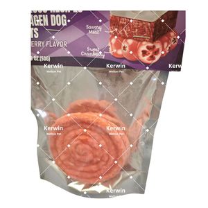 Vente en gros <span class=keywords><strong>de</strong></span> croquettes pour chiens, friandises dentaires pour chiens, croissants au collagène, saveur citrouille, bâtonnets à mâcher dentaires à haute teneur en protéines pour chiens - Product Image 4