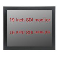 Armoire intégrée à cadre ouvert de 17 "19" utilisant un miroir industriel HMI SDI industriel Affichage inverse de l'image Téléprompteur Flip Monitor