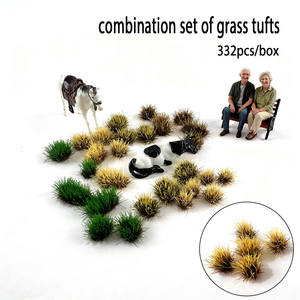 نموذج مشهد من الزهور والعشب البلاستيكي متعدد الألوان ذاتي اللصق بارتفاع 5 مم (لديوراما واقعية للغاية ونماذج القطارات) - Product Image 3