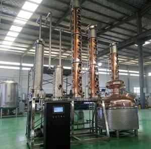 400 L directement feu chauffage <span class=keywords><strong>chinois</strong></span> <span class=keywords><strong>Baijiu</strong></span> distillé équipement cuivre colonne inoxydable Pot Vodka traitement <span class=keywords><strong>alcool</strong></span> distillateur - Product Image 4