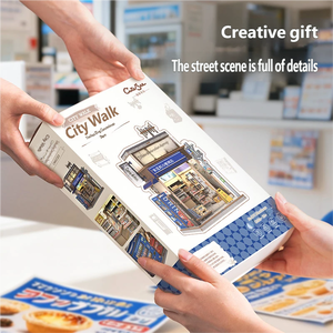 Cabaña Japonesa Art Deco, Manualidad en Madera, Modelo de Escena en Miniatura, Rompecabezas, Juguete para Adultos - Product Image 2