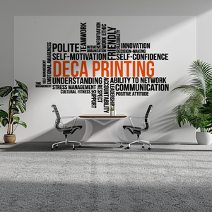 Custom Extra Large scritta in vinile taglio a forma di decalcomania da parete personalizzato Die taglio Logo aziendale aziendale Die taglio <span class=keywords><strong>adesivi</strong></span> murali - Product Image 2