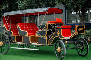 Carruaje Eléctrico Turístico Europeo con 3 Filas, Carruaje para Exhibiciones y Eventos, Carroza Real para Bodas en Venta - Product Image 2