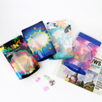 Sachet Doypack Transparent Personnalisé de Qualité Alimentaire, Imprimé par Héliogravure, Anti-humidité, Scellable, pour Bonbons, Barres Glacées, Sucettes Glacées et Farine