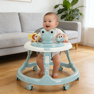 Nouveauté : Trotteur interactif 4-en-1 pour bébé avec dossier haut, musique et éclairage, pour usage domestique - Product Image 6