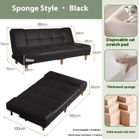 Venta caliente nuevo estilo sofá conjunto Simple y moderno sofá cama individual plegable