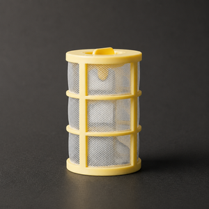 Hot Selling High-Flow PP 40 Mesh PE Net Yellow Small Filter Strainer 84mm for Aquarium Fish Tank Filtration