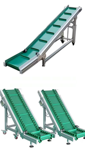 Eğimli kova asansörü PVC bantlı konveyör hızı ayarlanabilir endüstriyel kullanım - Product Image 4