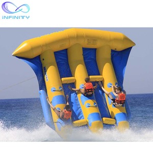 S water inflatable sports toys remorquable aquatic fish fly sports Inflatable Banana Boat - Product Image 1