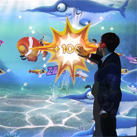 Aire de jeux intérieure IDO pour enfants et tout-petits, projection interactive, capteur de mouvement, projecteur 3D AR 4K, jeux muraux, respectueux de l'environnement, 2-12 ans