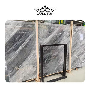 Dalle de marbre gris Goldtop Florence Surface polie Pierre naturelle haut de gamme pour la décoration de murs et de sols d'intérieur à la maison - Product Image 2