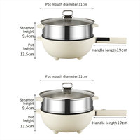 Poêle électrique Yuedisi 1350W grande taille 5L avec contrôle intelligent et poignée longue – Ustensile de cuisson électrique du fabricant