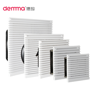 Rejilla de ventilación con filtro de ventilador axial IP54, a prueba de polvo, para gabinetes de control electrónico y gabinetes de distribución - Product Image 1