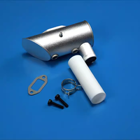 Оригинальный глушитель/выхлопная труба DLE 111cc с одним/двумя отверстиями для газового двигателя DLE111