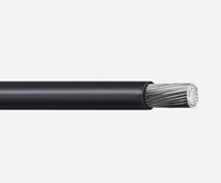 Cable de Construcción de Aluminio Negro de 500 MCM THHN THWN-2 con Aislamiento de PVC de 600V, Longitudes de 50 a 1000 Pies