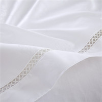 Parure de lit en coton, impression blanche, ensemble de literie de luxe, pour hôtel et maison, housse de couette et drap 100% coton, usine chinoise, vente en gros, 800TC