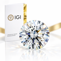 Diamant de laboratoire rond taille brillant 1 carat DEColor VVSVS blanc, pierre lâche certifiée IGI HPHT/CVD pour la fabrication et le sertissage de bijoux