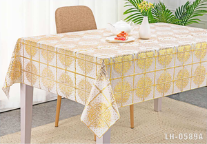 Bán buôn sang trọng PVC dùng một lần Khăn trải bàn không thấm nước hoa mẫu thiết kế cho đám cưới bên tiệc chiêu đãi & nhà ăn uống sử dụng - Product Image 6